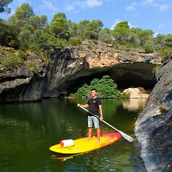 paddle surf en bolarque, cueva tortuga, paddle surf en buendia